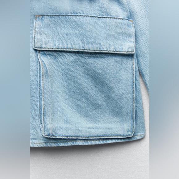 Zara Light Blue Jean Jacket - Picture 12 of 12